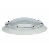 Em Dome 850mm Double Glazed Opal Fixed Circular Dome & Curb