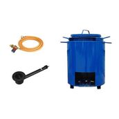 Single Skin Bitumen Boiler Pot Complete Kit - 15 Gallon (With Out Tap)