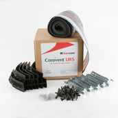 Corovent Universal Dry Fix Ridge System (6m Pack) Black