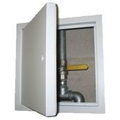 Manthorpe GL131 White (1hr Fire Rated) with Euro Cylinder Lock Access Panel - 300mm x 300mm
