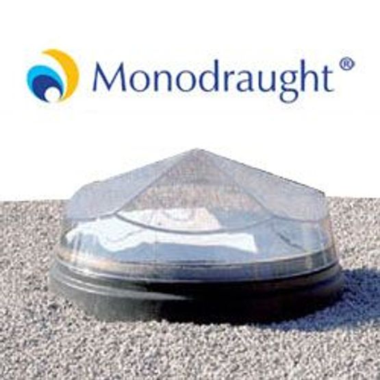 Monodraught 300mm Diamond Dome Flat Roof Sunpipe Kit & Flashing - 1.6m