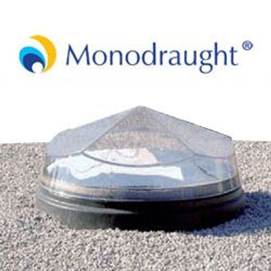 Monodraught 300mm Diamond Dome Flat Roof Sunpipe Kit with Flashing