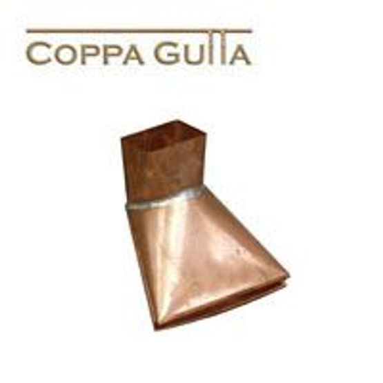 Copper Guttering Square 80x80mm Downpipe Water Dispenser