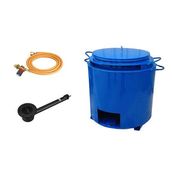 Double Skin Bitumen Boiler Pot Complete Kit - 85 Gallon (With Tap)