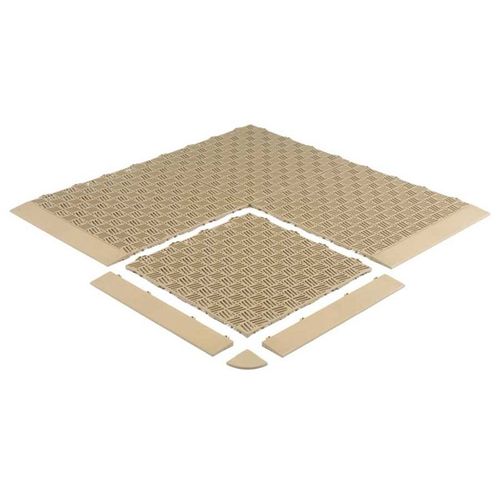 Tact Tiles Briq Outdoor Tiles 380mm x 380mm x 10.1mm (Per m2) Cedar