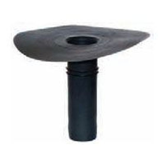 Wallbarn EPDM Circular Roof Outlet Drain Connector - 75mm