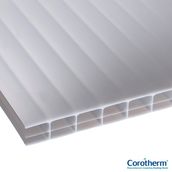 Corotherm 16mm Opal Triplewall Polycarbonate Sheet - 2000mm x 1050mm