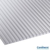 Corotherm 10mm Clear Twinwall Polycarbonate Sheet 6000mm x 700mm