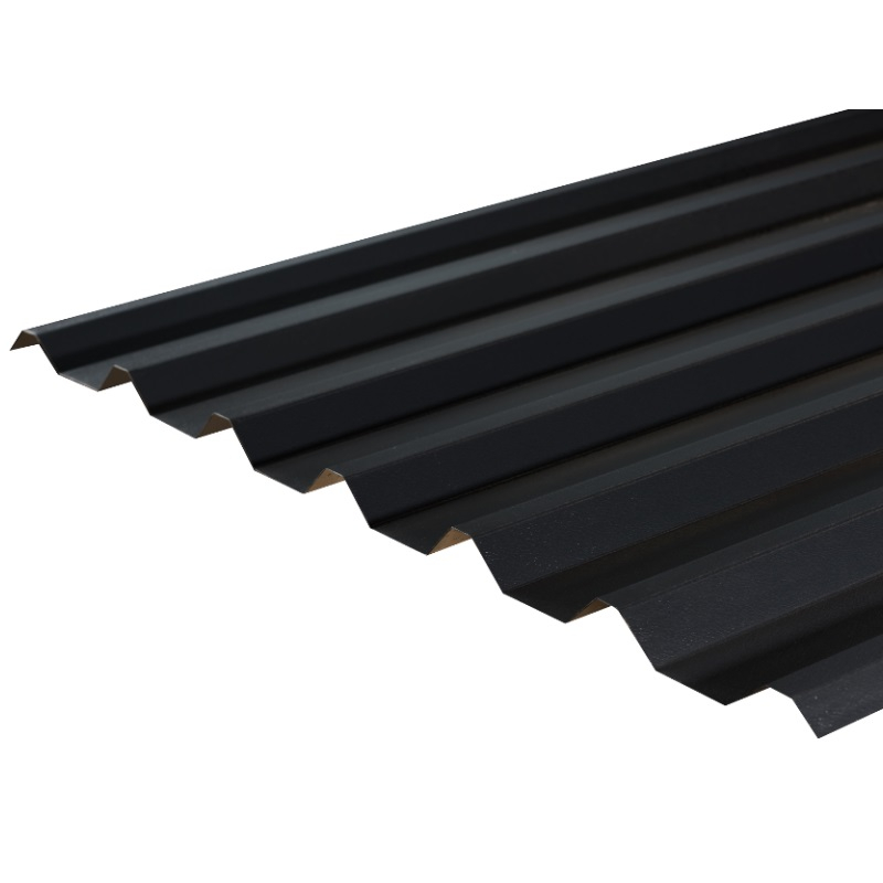 Cladco Metal PVC Plastiol Coated Slate Blue Barge Flashing 200mm x 200mm x 3000mm Roofing