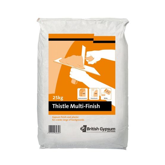 British Gypsum Thistle Multifinish Plaster - 25kg