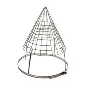Cone Top Chimney Bird Guard with Strap Fix - Stainless Steel