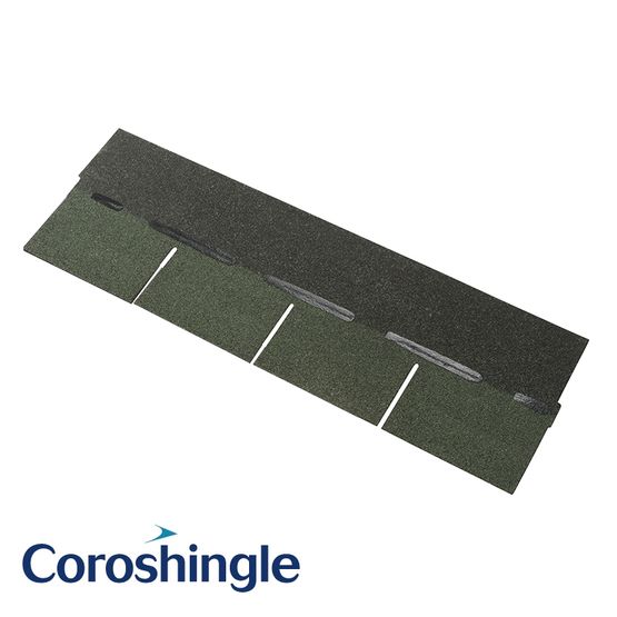 Coroshingle Square Butt Roof Shingles in Green - 2m2 Pack