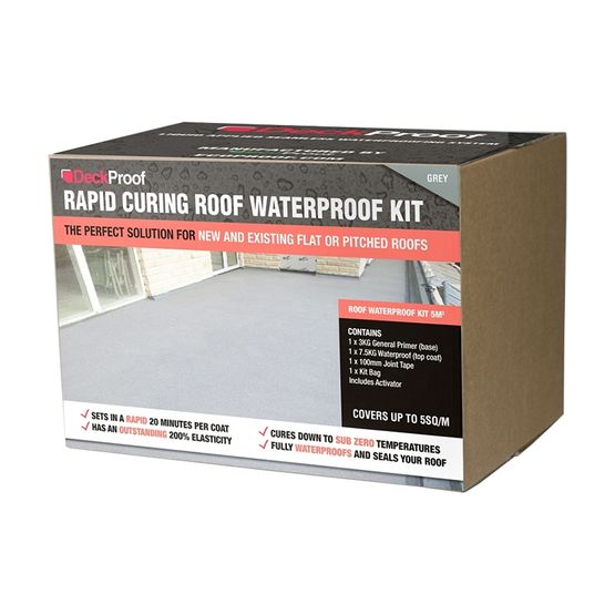 DeckProof Rapid Curing Waterproof Kit in Grey - 10m2