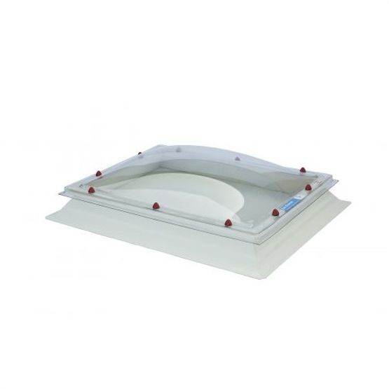 Em Dome 900mm x 1500mm Double Glazed Opal Fixed Dome & Curb