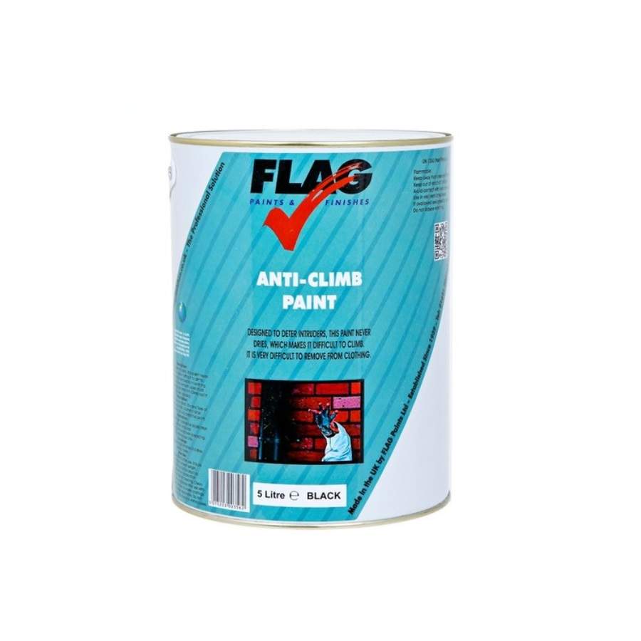 Flag Paints Anti Climb Paint 5L - Black MIACB5