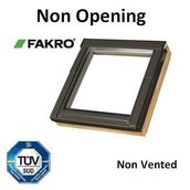 Fakro FNU P2/14 White PU Coated Non-Opening Roof Window - 66 x 140cm