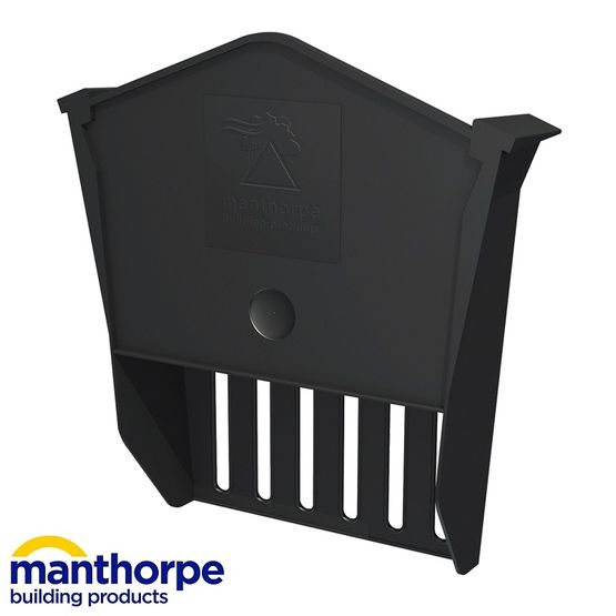 Manthorpe SmartVerge uPVC Dry Verge Rebated Eaves Closure Unit (Black)