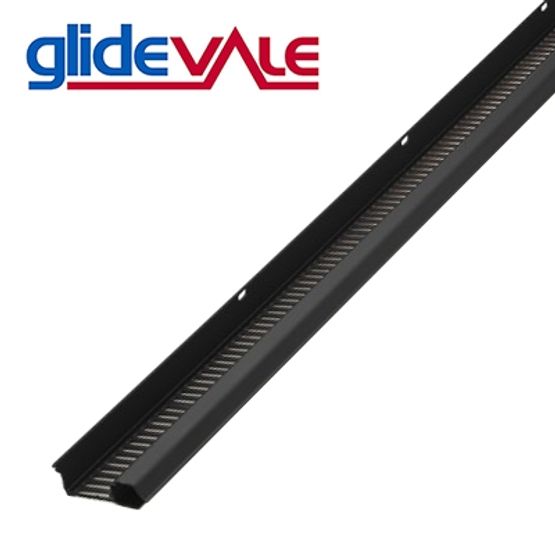 Glidevale Black Continuous Soffit Vent with Connectors - Pack of 10