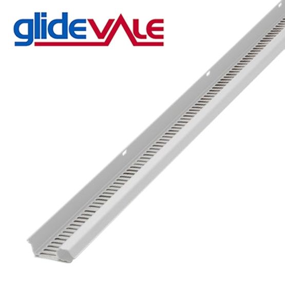 Glidevale White Continuous Soffit Vent with Connectors - Pack of 10