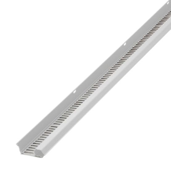 Glidevale White Continuous Soffit Vent with Connectors - Pack of 10