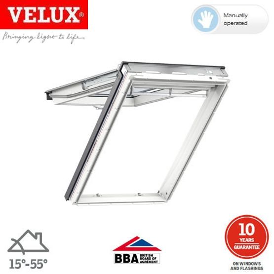 VELUX GPL PK08 2066 White Top Hung Window Triple Glazed - 94cm x 140cm