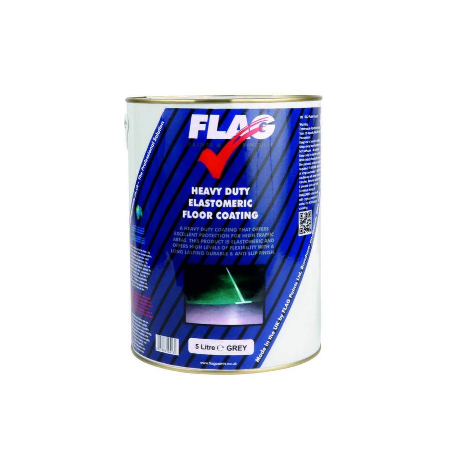 Flag Paints Anti Slip Elastomeric Floor Paint 5L - Black FPASELB5