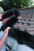 4'' (100mm) Hedgehog Gutter Brushes - 4m Black Leaf Gutter Guard