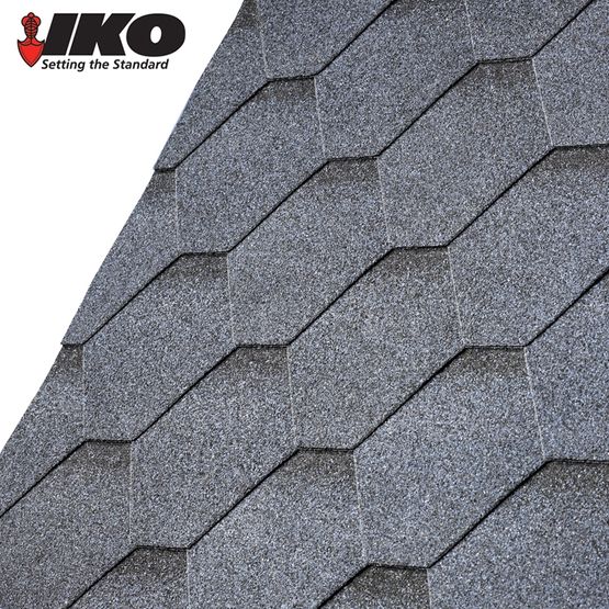 IKO Armourshield Hexagonal Roofing Shingles (Granite Grey) - 3m2 Pack