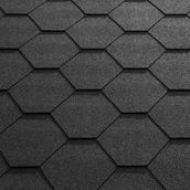 Katepal Super KL Hexagonal Bitumen Roofing Shingles (3m2) - Black