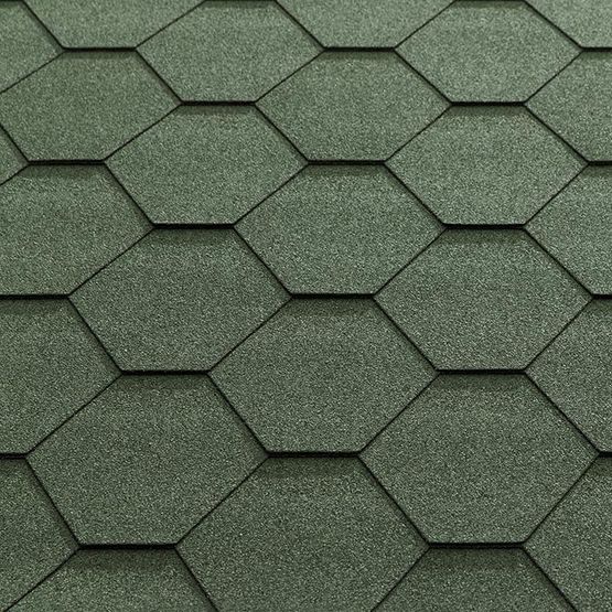 Katepal Super KL Hexagonal Bitumen Roofing Shingles (3m2) - Green