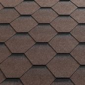 Katepal Super Katrilli Hexagonal Felt Roofing Shingles 3m2 - Brown