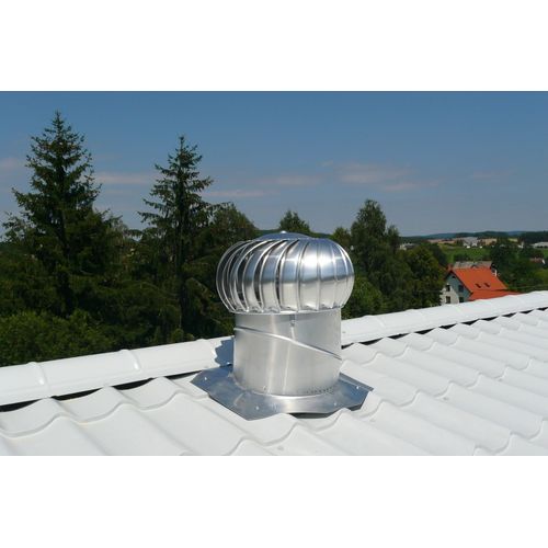 Lomanco Ventilation Turbine BIB 12'' Head & Base Set - Aluminium