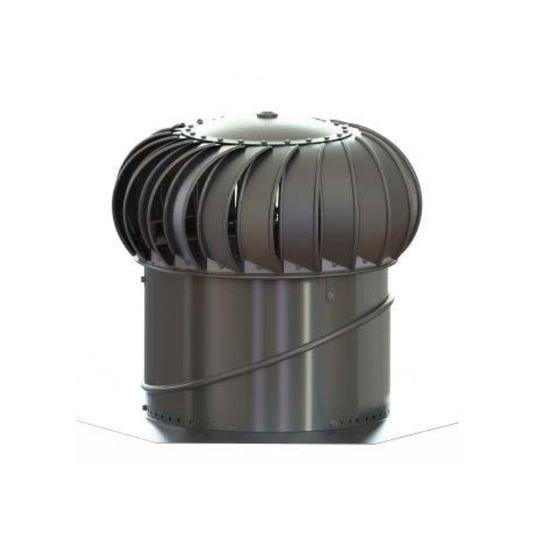 Lomanco Ventilation Turbine BIB 12'' Head & Base Set - Aluminium