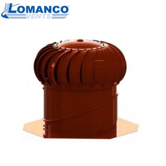 Lomanco Ventilation Turbine BIB 12'' Head & Base Set - Red