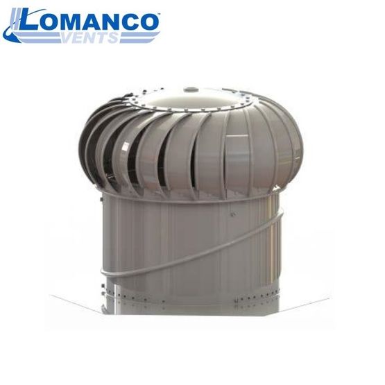 Lomanco Ventilation Turbine BIB 14'' Head & Base Set - White