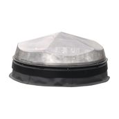 Monodraught 450mm Diamond Dome Flat Roof Sunpipe Kit with Flashing