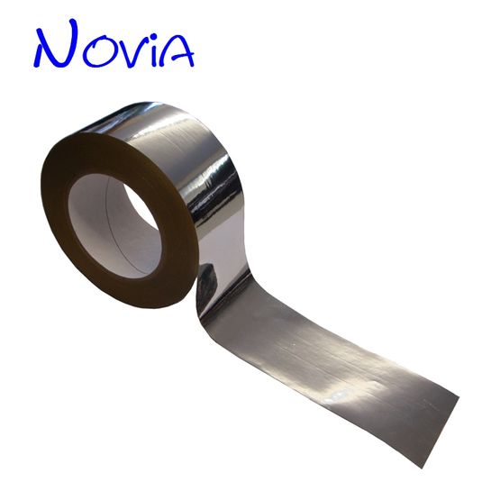 Novia Metallised High Adhesion Reflective Foil BOPP Tape - 50m x 60mm
