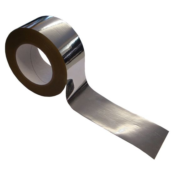 Novia Metallised High Adhesion Reflective Foil BOPP Tape - 50m x 60mm