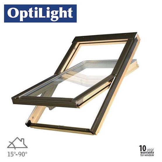 OptiLight Centre Pivot Roof Window - 66cm x 118cm