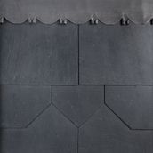 Passaro SS55F First Quality Spanish Natural Slate Roof Tile in Grey - 500mm x 375mm