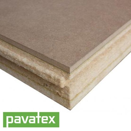Pavatex Pavadry Retrofit Woodfibre Hardboard Insulation 52mm - 0.59m2