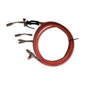 Plumbers Torch Kit with 3 Burners and 100mm Torch 5m Hose & Reg