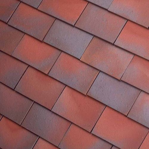 Dreadnought Premium Clay Bullnose Tile - Red Blue Blend Smooth