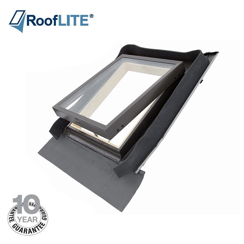 Centre Pivot PVC Roof Windows 78cm x 98cm Flashing.Rooflight skylight Sunlux 