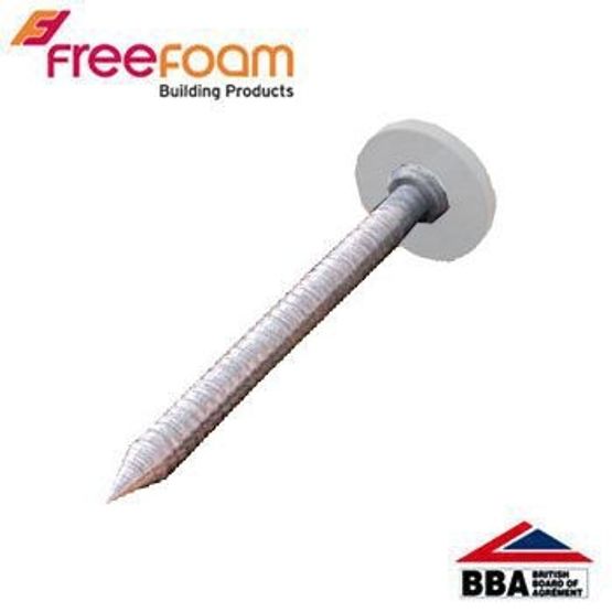 Freefoam White Polytop Nails 65mm - Pack of 100
