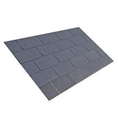 Square Butt 3 Tab Roofing Bitumen Felt Shingles in Black - 3m2 Pack