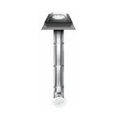 FAKRO SRF Flat Roof Light Tunnel with Rigid Light Transmitting Tube and Dome - 35cm x 210cm