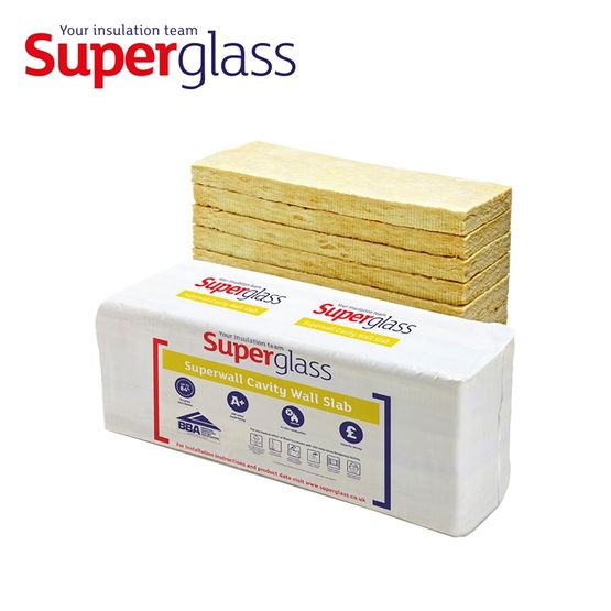 Superglass Superwall 32 Cavity Wall Batt Insulation 75mm - 4.37m2 Pack