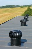 Lomanco Ventilation Turbine BIB 12'' Head & Base Set - Black