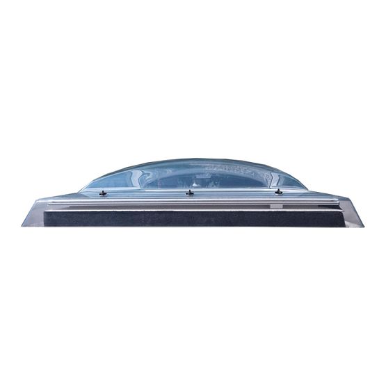 VELUX Flat Roof Polycarbonate Dome Only in Clear - 600mm x 600mm